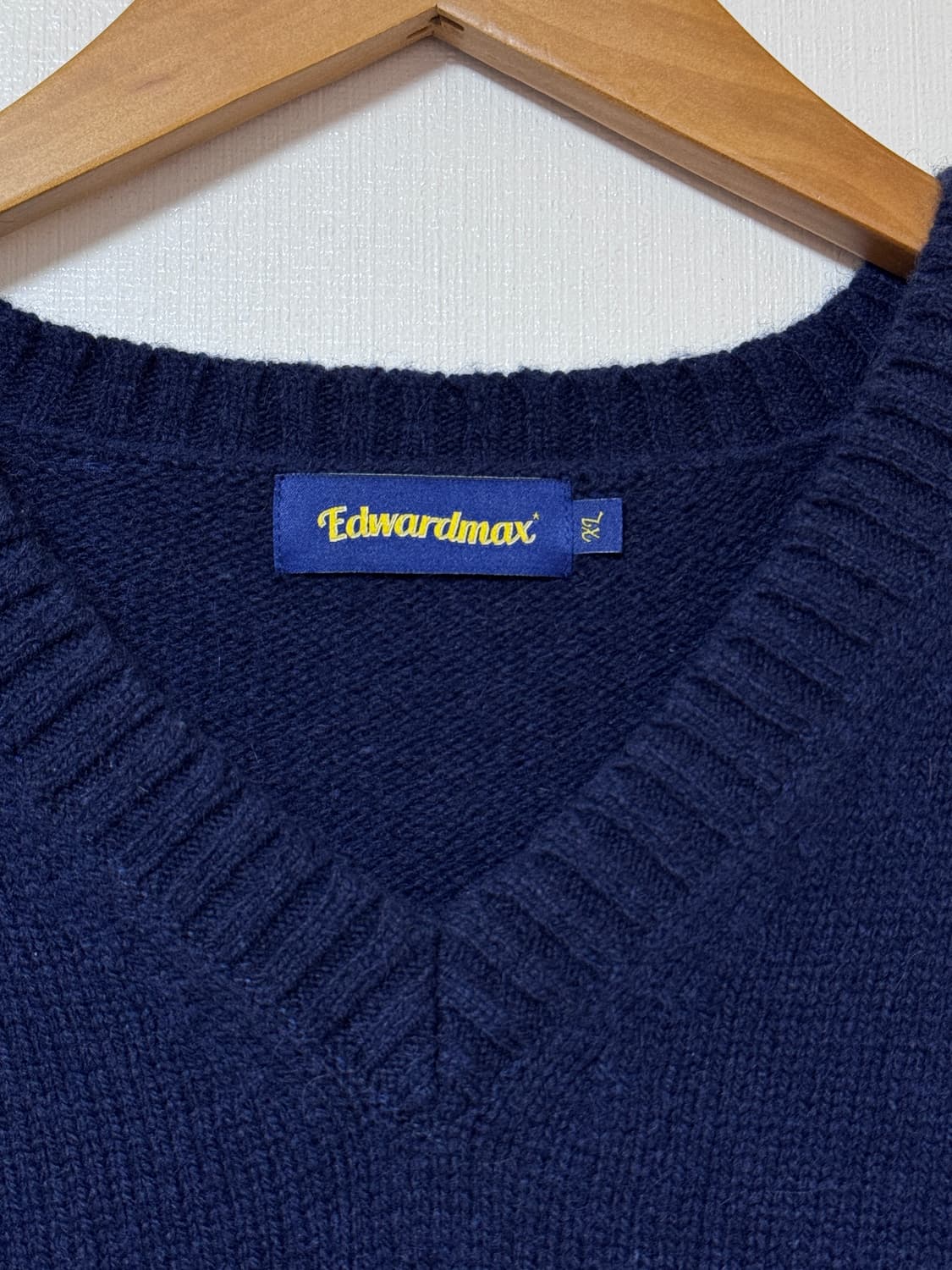 에드워드맥스 E-NOAH 베이비알파카 브이넥 오버핏 니트 XL 상품이미지3