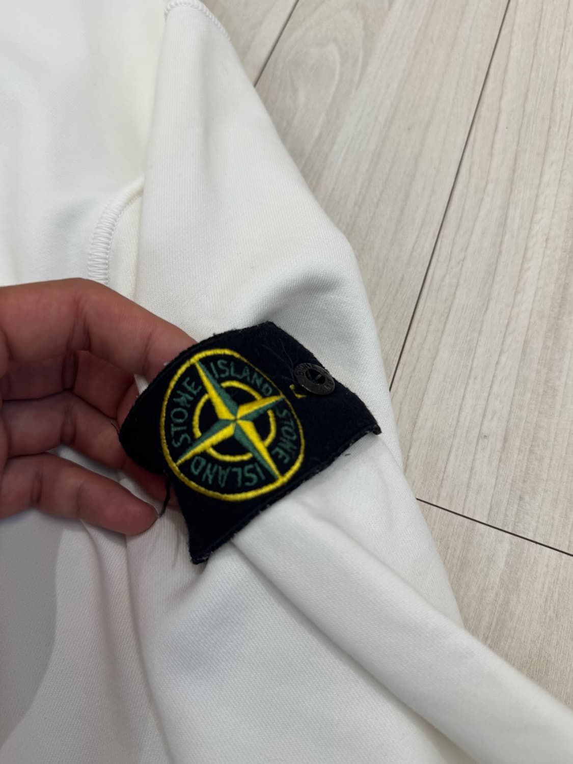 [정품] 스톤아일랜드 화이트 후드티 XL  상품이미지2