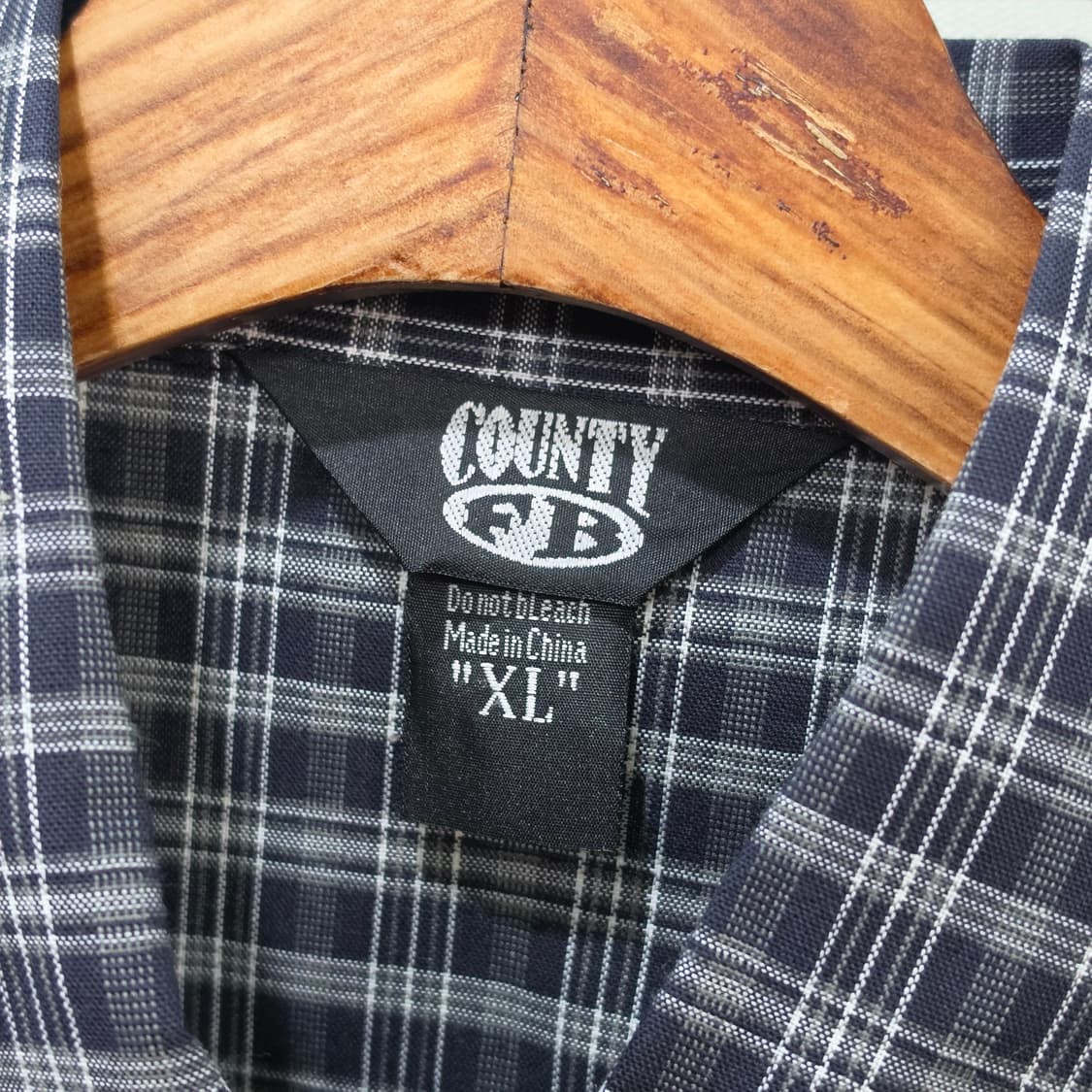 미사용품 COUNTY FB 오버핏 체크셔츠-XL 상품이미지7