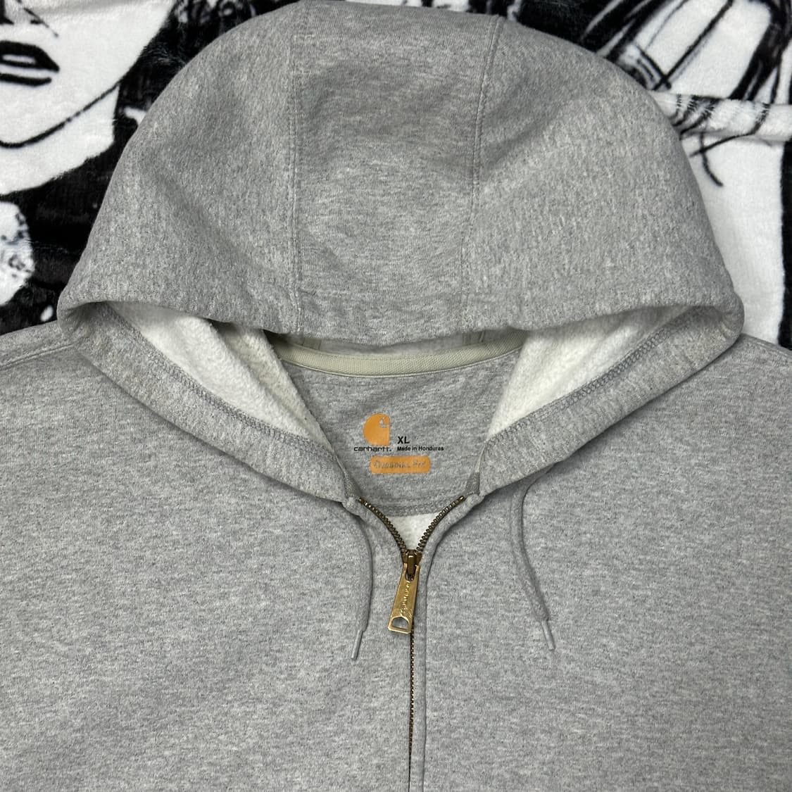 칼하트 그레이 후드집업 상품이미지3