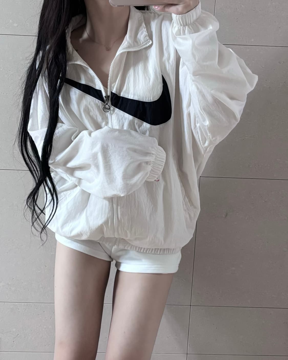 나이키 베이지 빅스우시 윈드러너 바람막이 상품이미지1