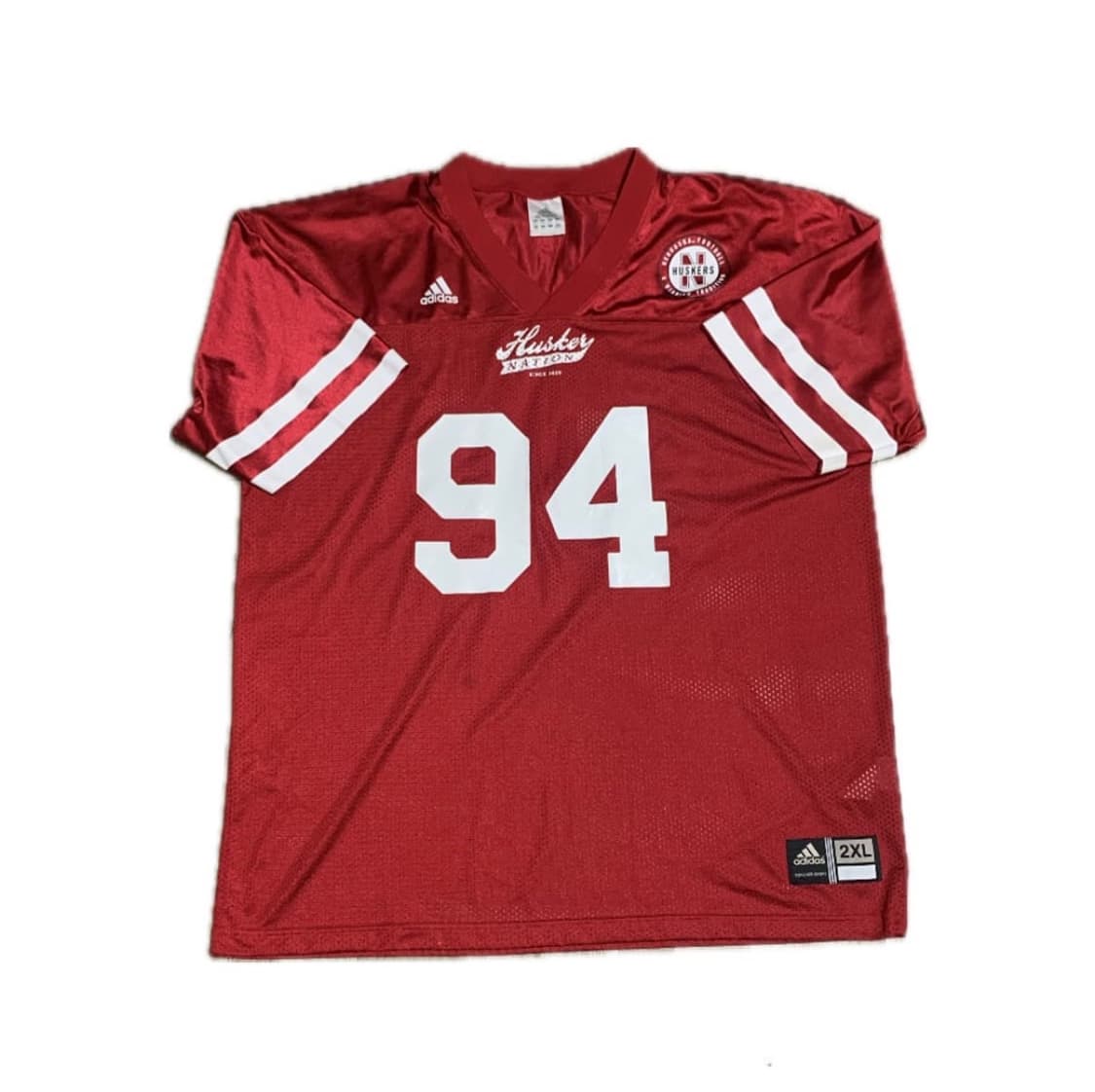 아디다스 레드 반팔 져지 2xl 상품이미지1