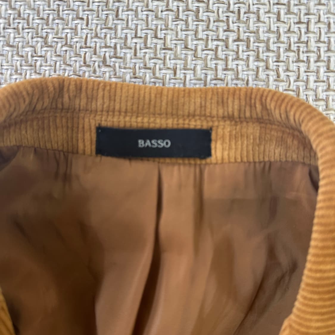 46 바쏘 코듀로이 브라운 자켓 0414D 상품이미지2