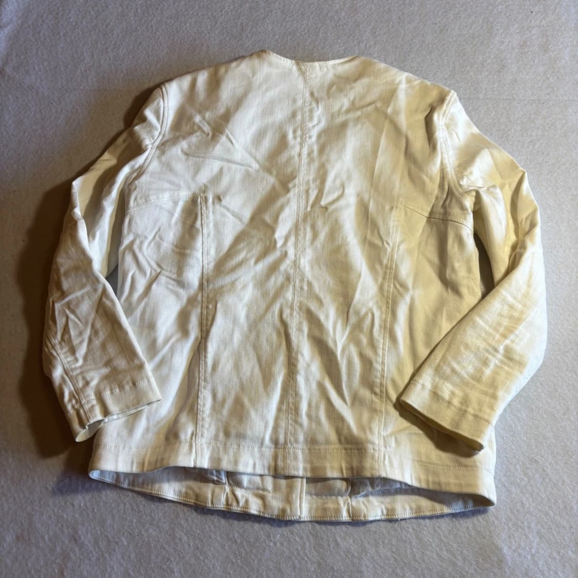 헬무트 랭 화이트 데님 모토 재킷 상품이미지6