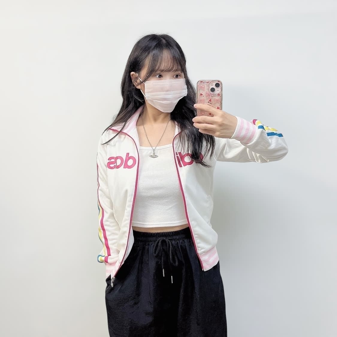 아디다스 스펠 로고 트랙탑 져지 레인보우 상품이미지1