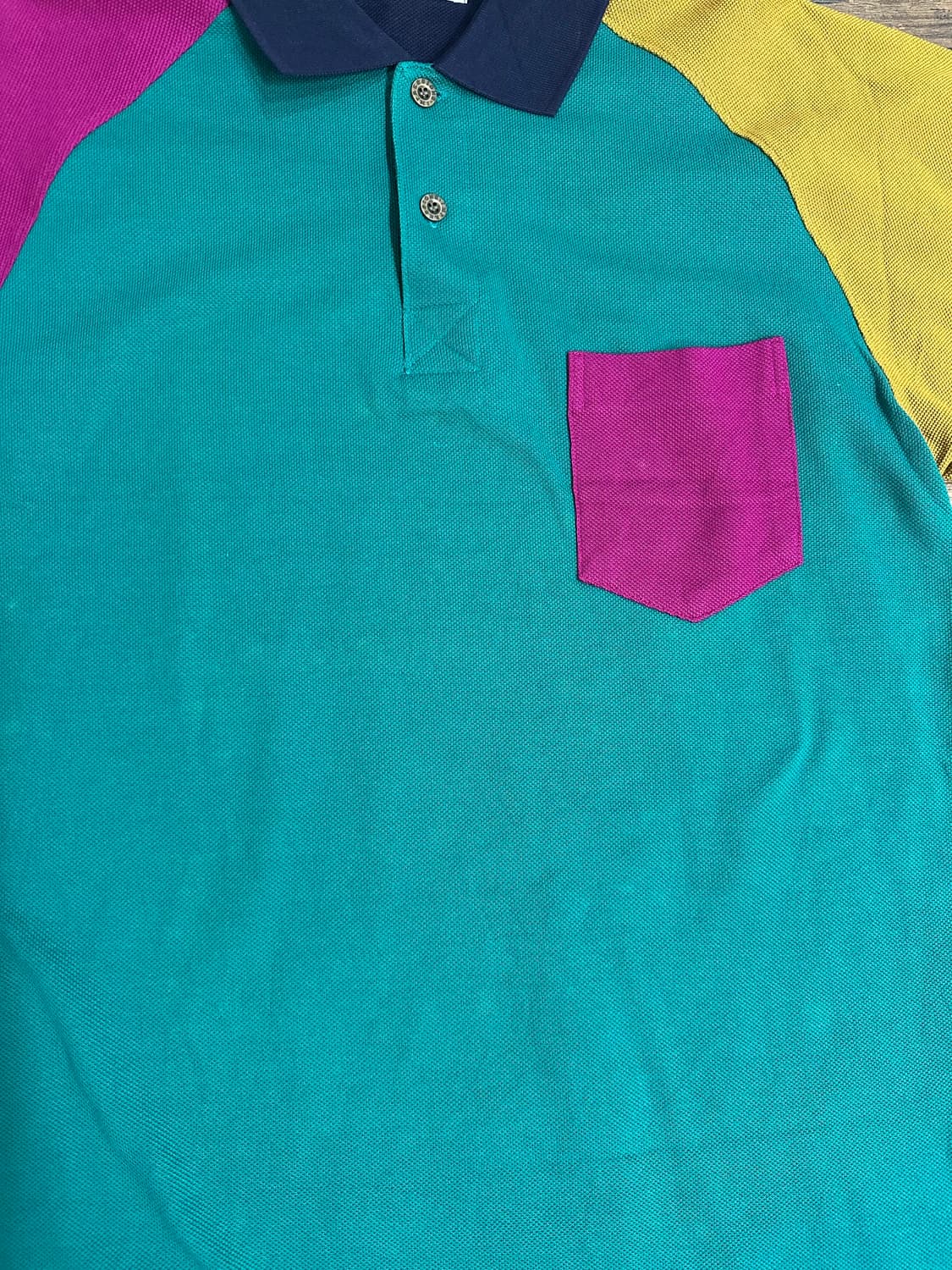 Impressions 임프레션즈 빈티지 컬러블록 카라티L-XL 상품이미지2