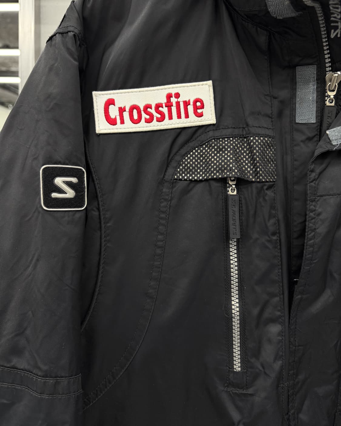 ST.Morits 00s 스키 웨어 택티컬 나일론 자켓 블랙 상품이미지5