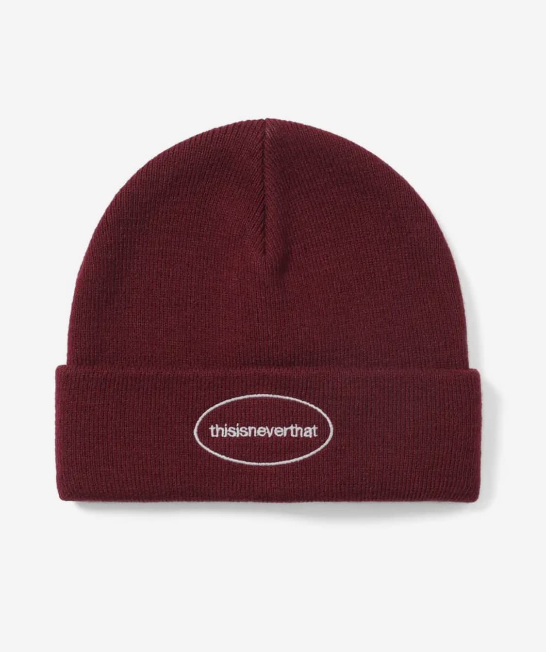 Thisisneverthat E/T-Logo Beanie Burgundy 상품이미지1