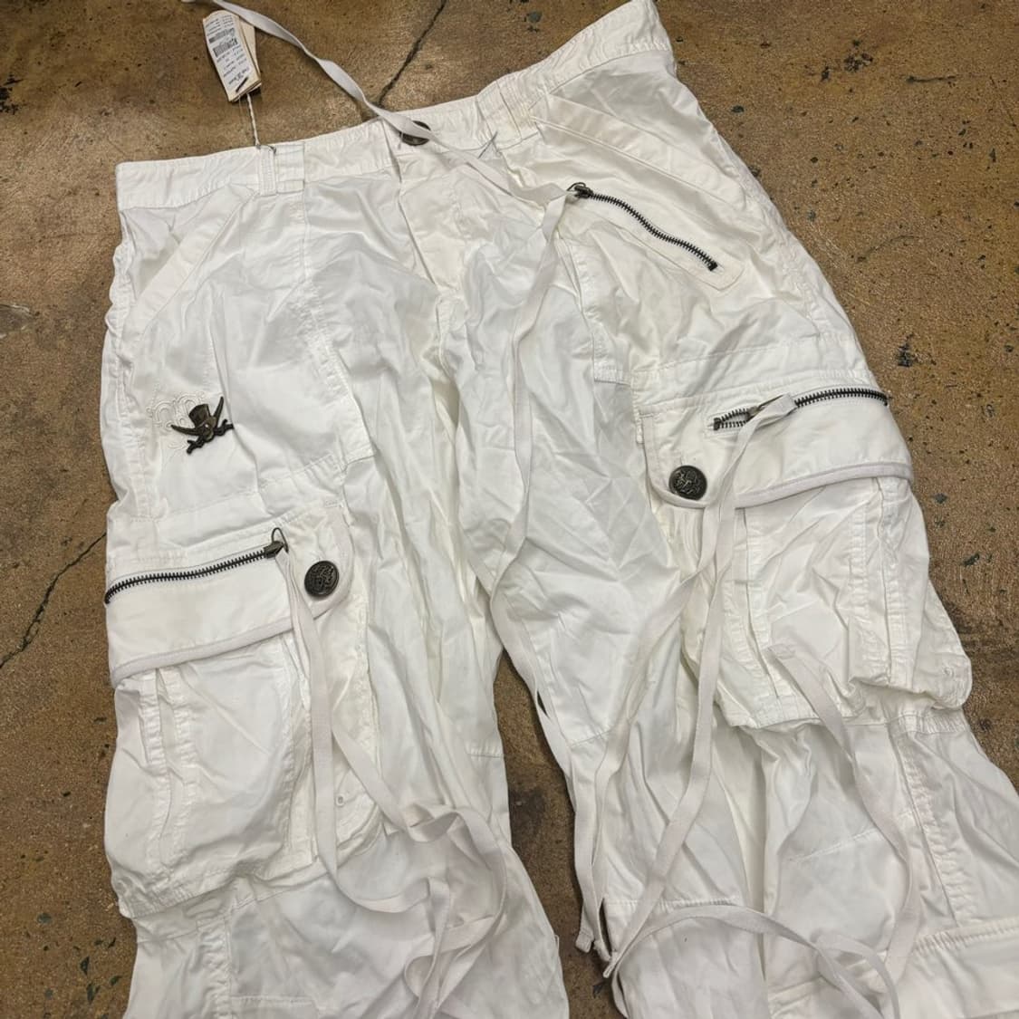 [정품/34] Tug Jean 화이트 카고 바지 상품이미지1