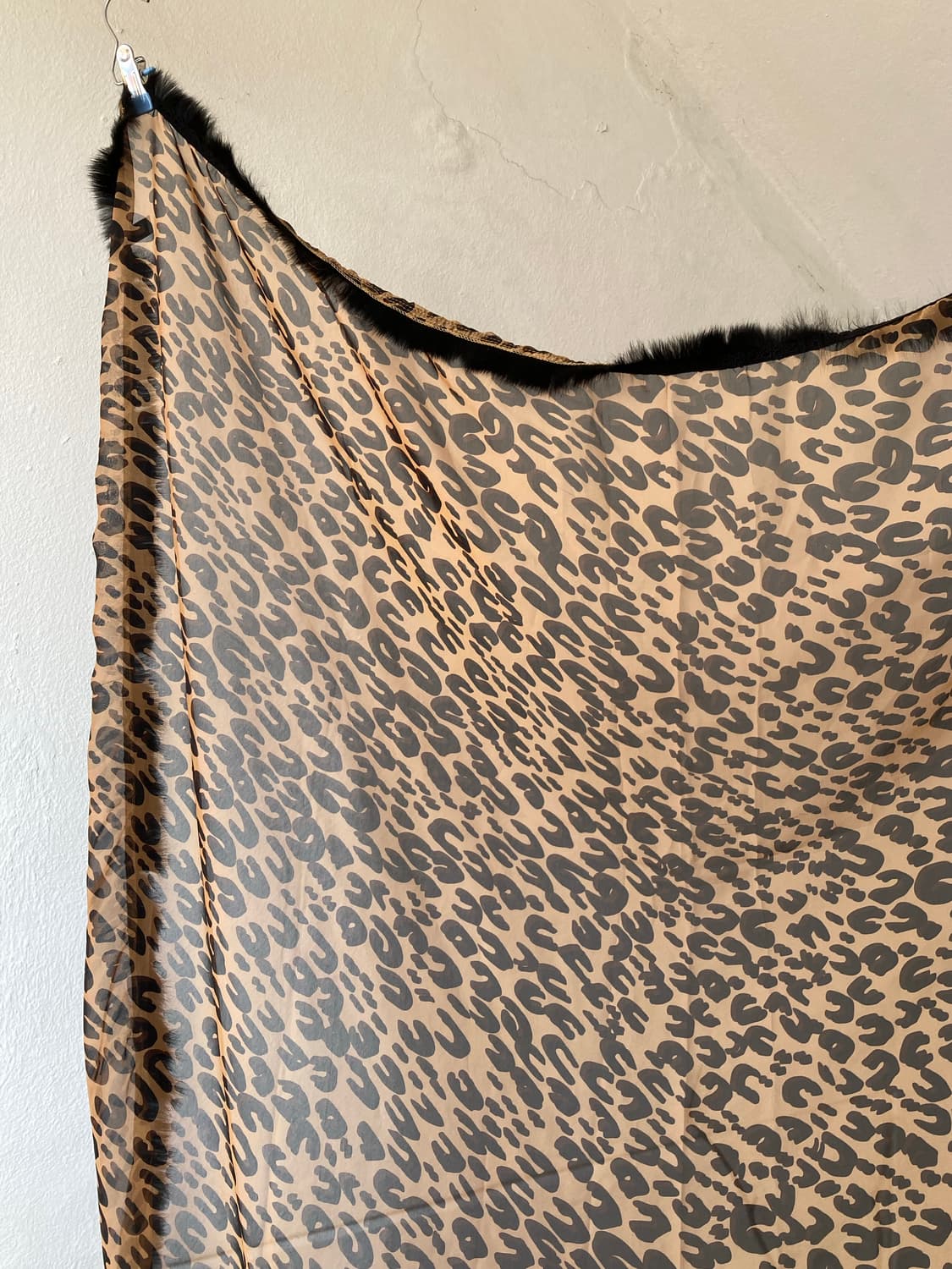 빈티지 레오파드 퍼 패브릭 상품이미지3