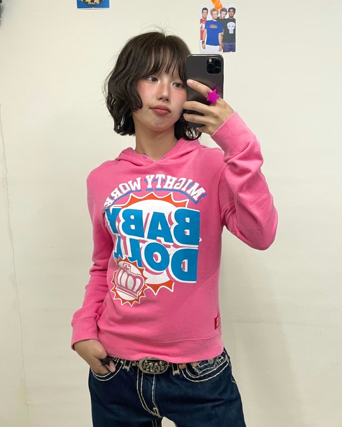 Baby Doll Sunlight Pink Hoodie  상품이미지1