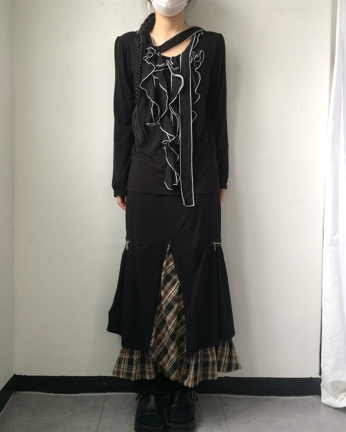 Tied ruffle sleeve 상품이미지5