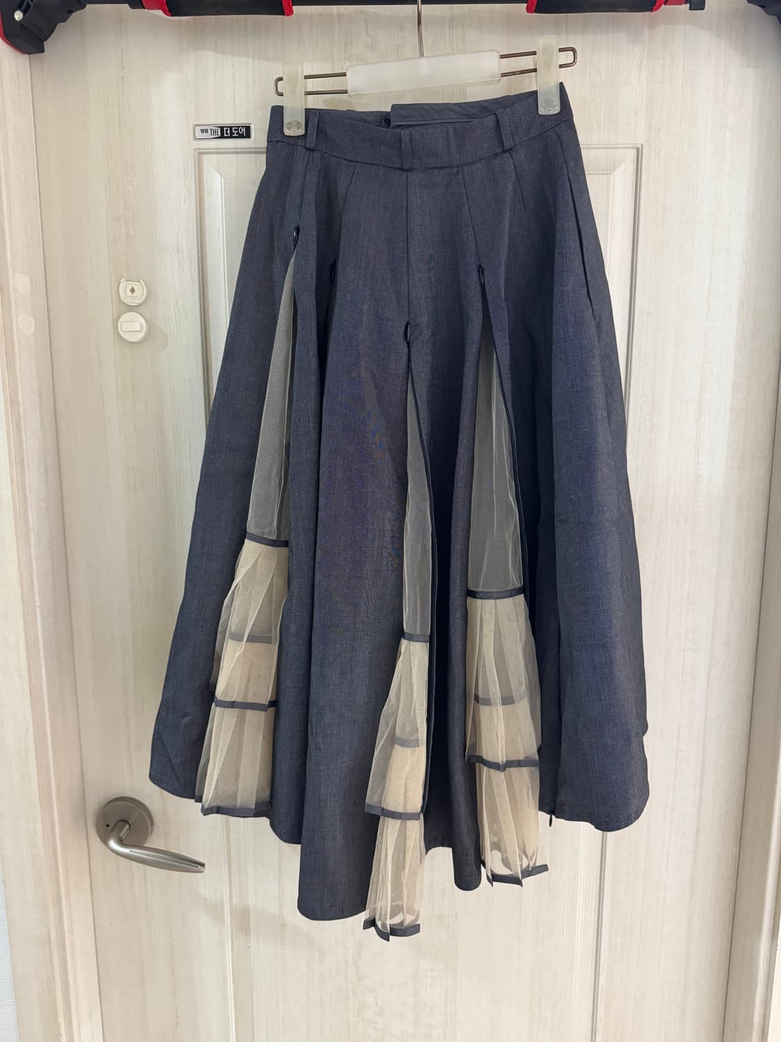 서쿠키 그레이 크레페 스커트 s 새상품 상품이미지6