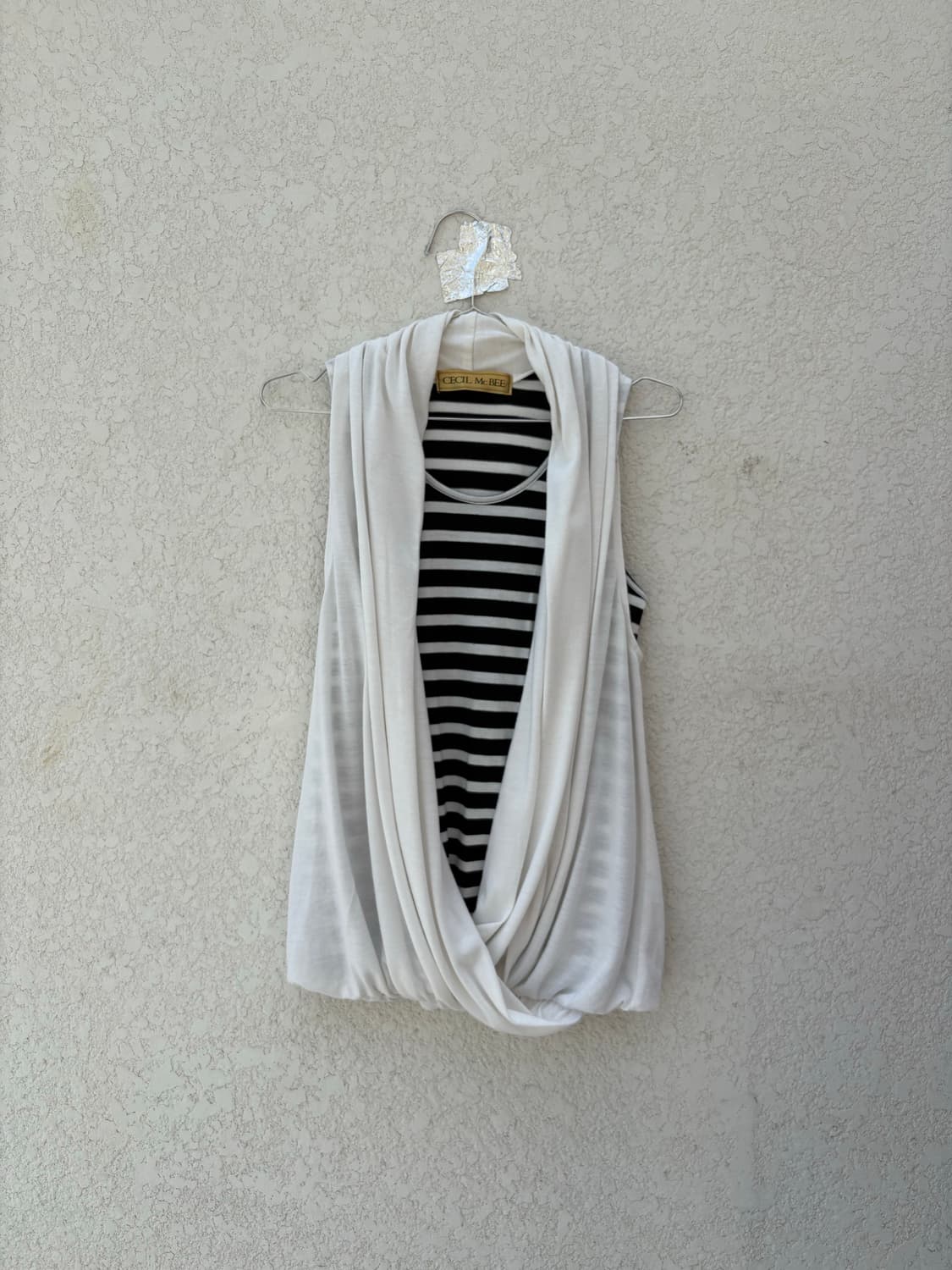 04 cecil mcbee layered drape stripe top  상품이미지1
