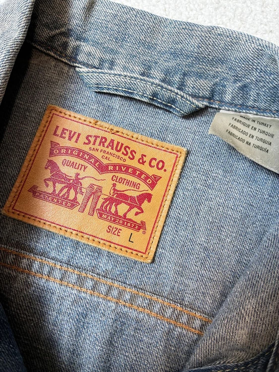 리바이스 00's 데님 워싱 트러커 자켓 PN7725 상품이미지8