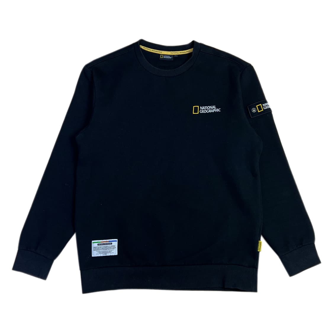 내셔널지오그래픽 와펜 블랙 맨투맨 L 상품이미지1