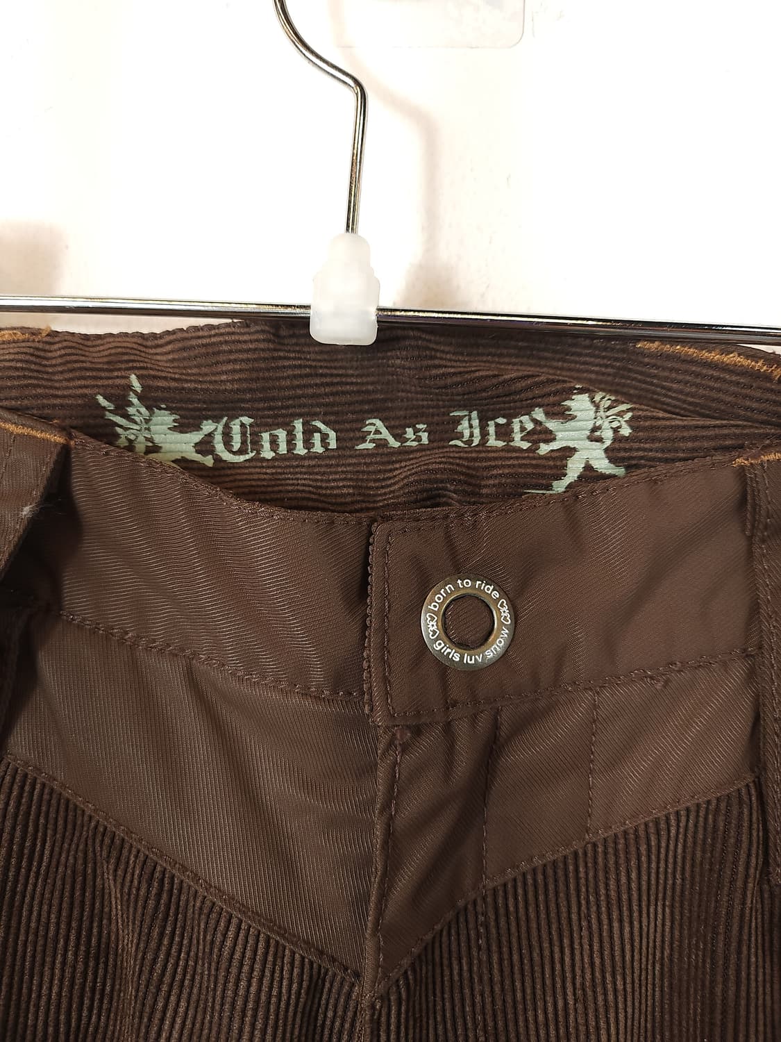 Cold as Ice 브라운코튼 코듀로이 스키.보드팬츠 35인치 상품이미지10