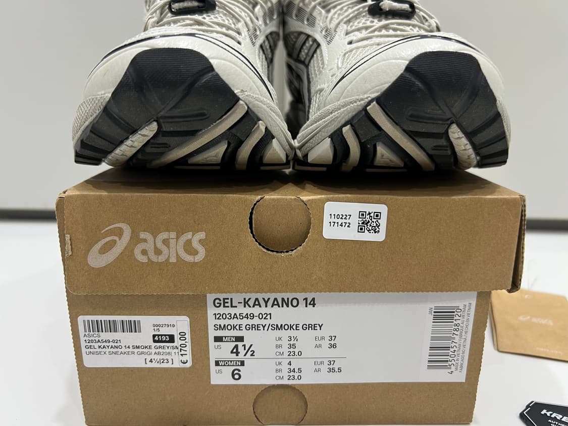 아식스 젤카야노 14 스모크그레이 230(2시간 착용) 상품이미지7