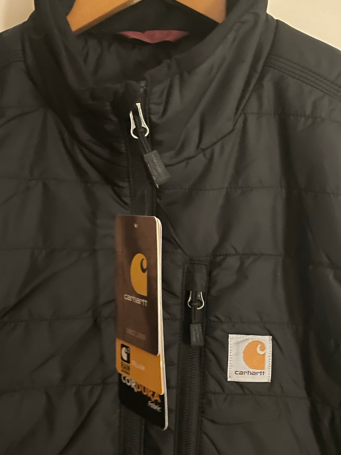 칼하트 레인 디펜더 인슐레이티드 블랙 조끼 상품이미지2