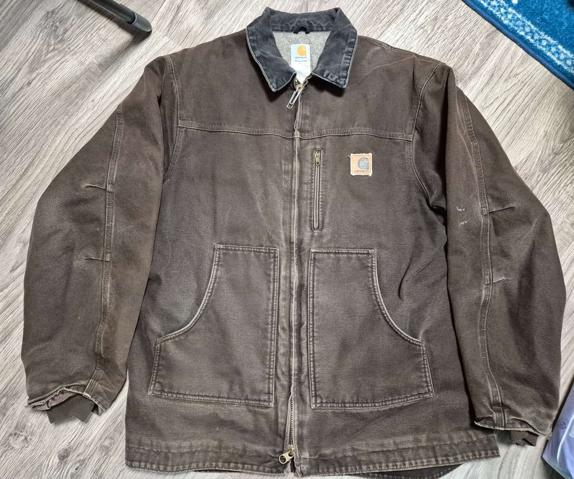 빈티지 칼하트 c61 다크브라운 자켓 상품이미지1