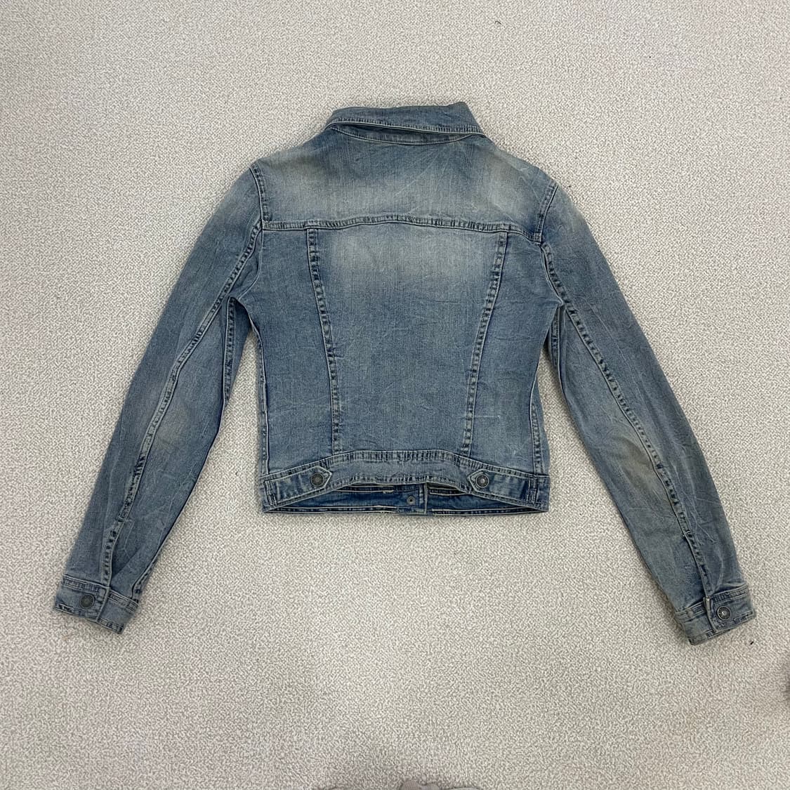 베네통 연청 데님 청재킷 1223HS1 상품이미지7