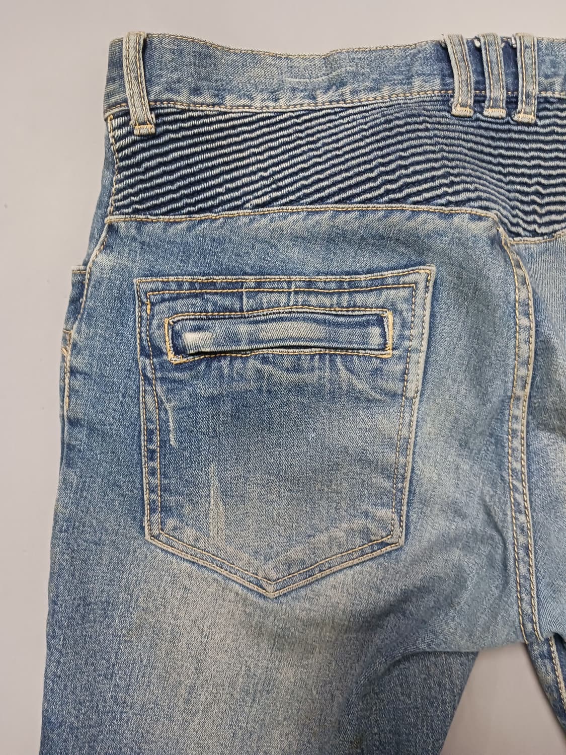 [34] 발망 빈티지워싱 바이커진 청바지 상품이미지8