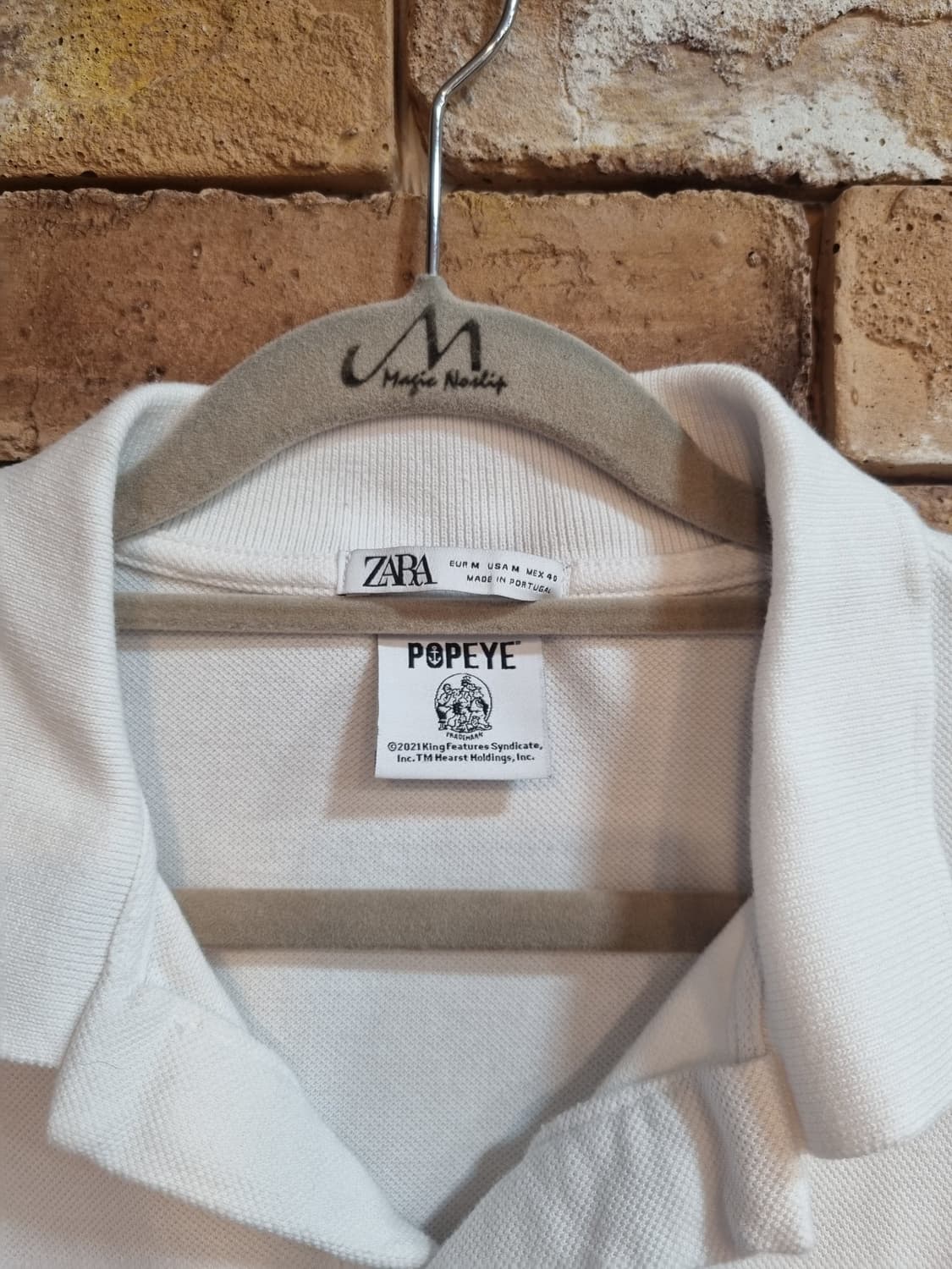 Popeye x Zara 화이트 카라티 M 상품이미지3
