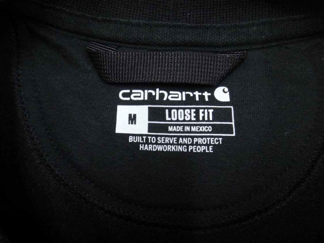 (M) 칼하트WIP 남성 기모안감 포켓 크루넥 티셔츠 상품이미지8