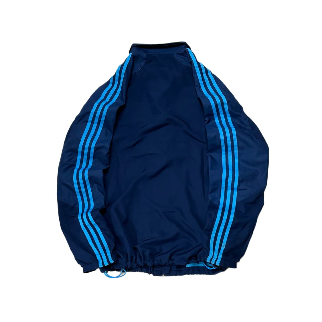 100 아디다스 오버핏 네이비 하늘색 바람막이 자켓 상품이미지4