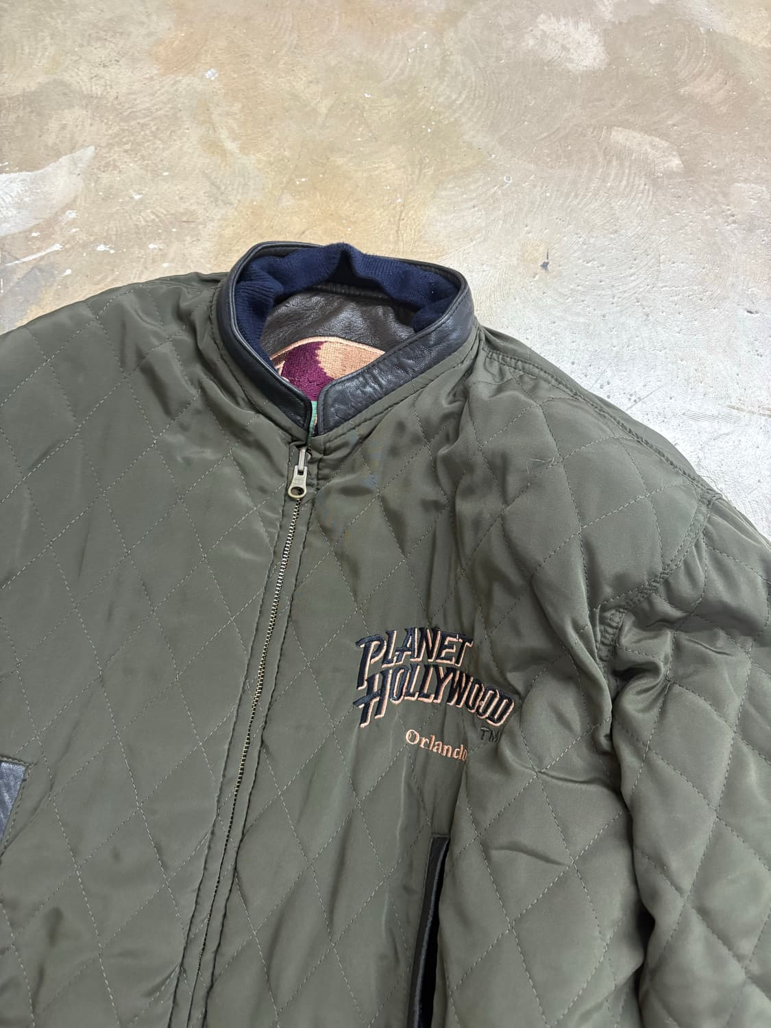 90s Planet Hollywood 레더자켓 상품이미지9