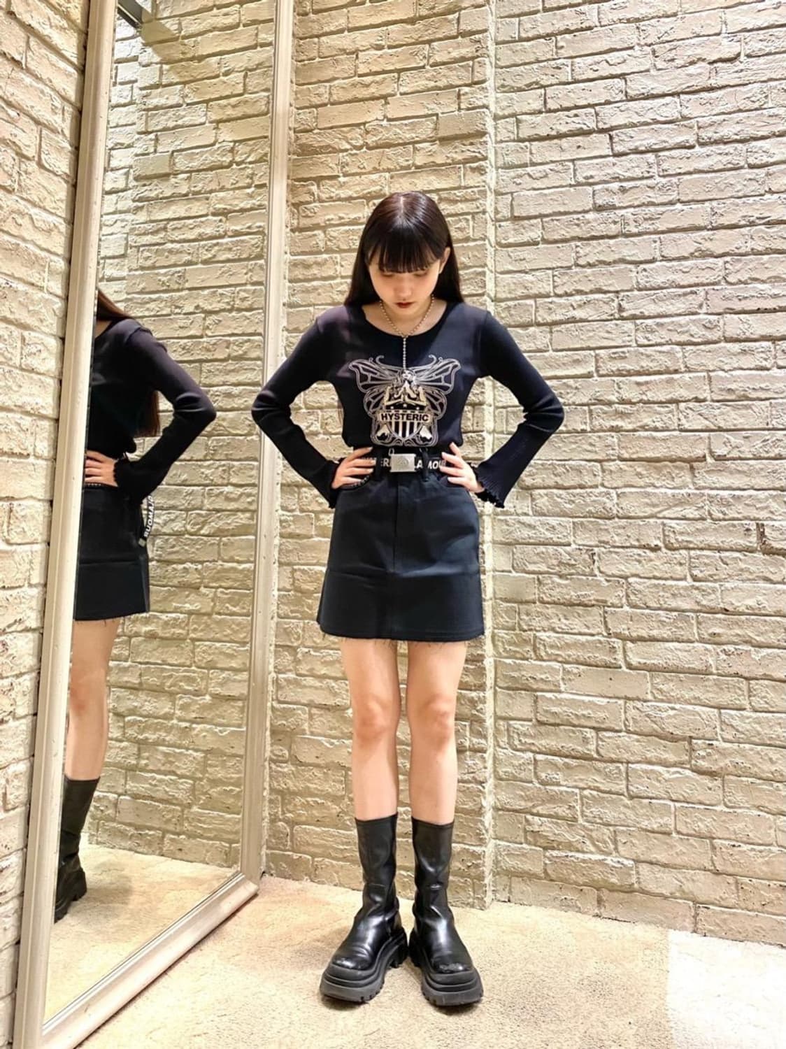 HYSTERIC GLAMOUR S Denim Mini Skirt 상품이미지3