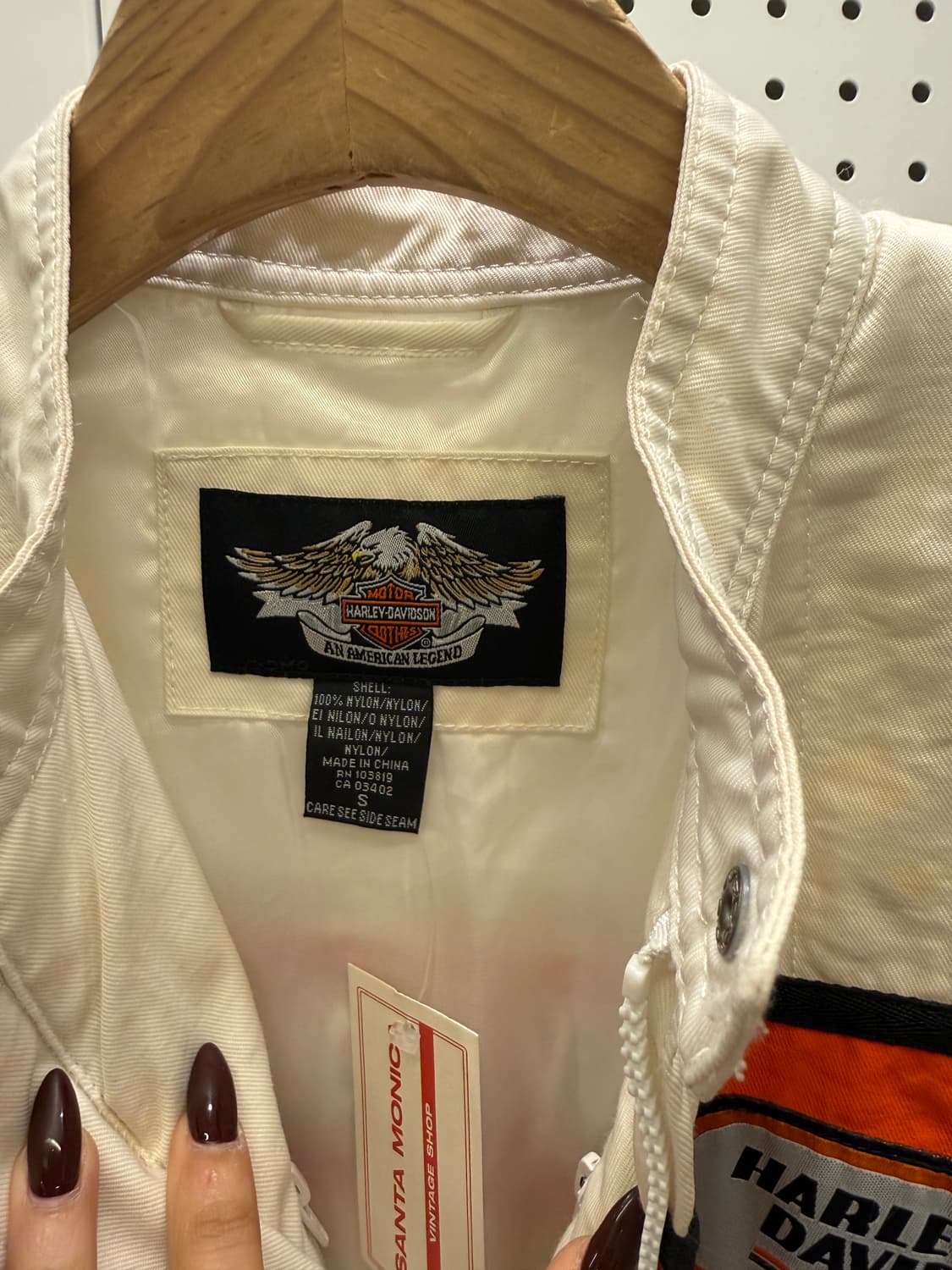 할리데이비슨 레이싱 자켓 아이보리 U1329 상품이미지5