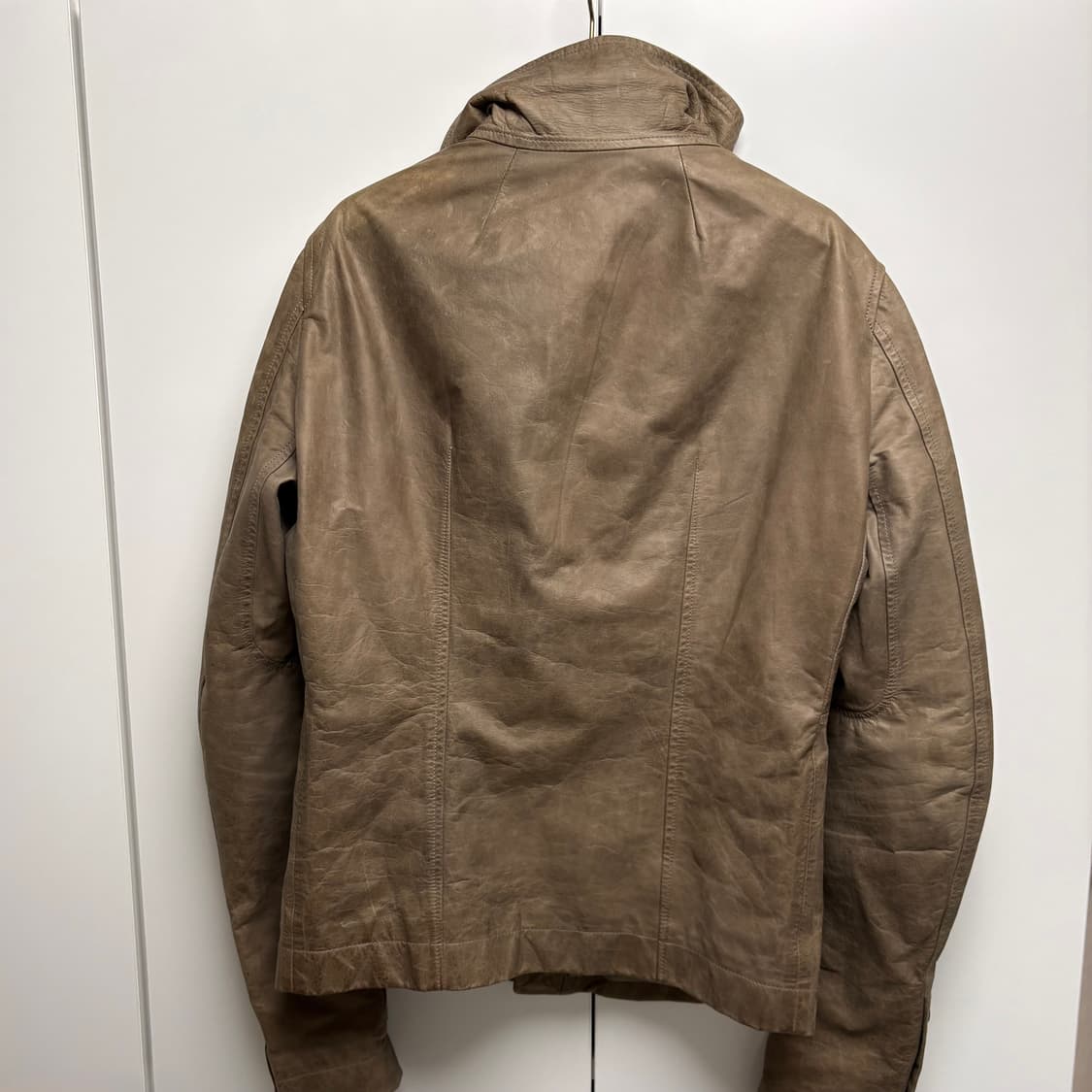 릭오웬스 몰리노 레더 자켓 더스트 L 상품이미지2
