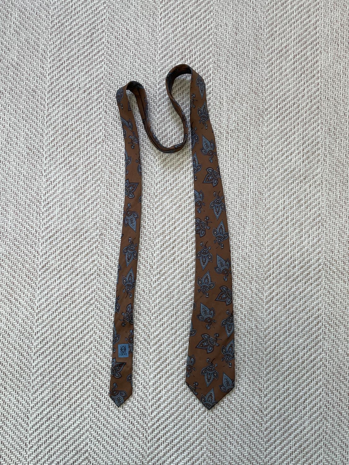 로에베 브라운 넥타이  J03969 상품이미지4