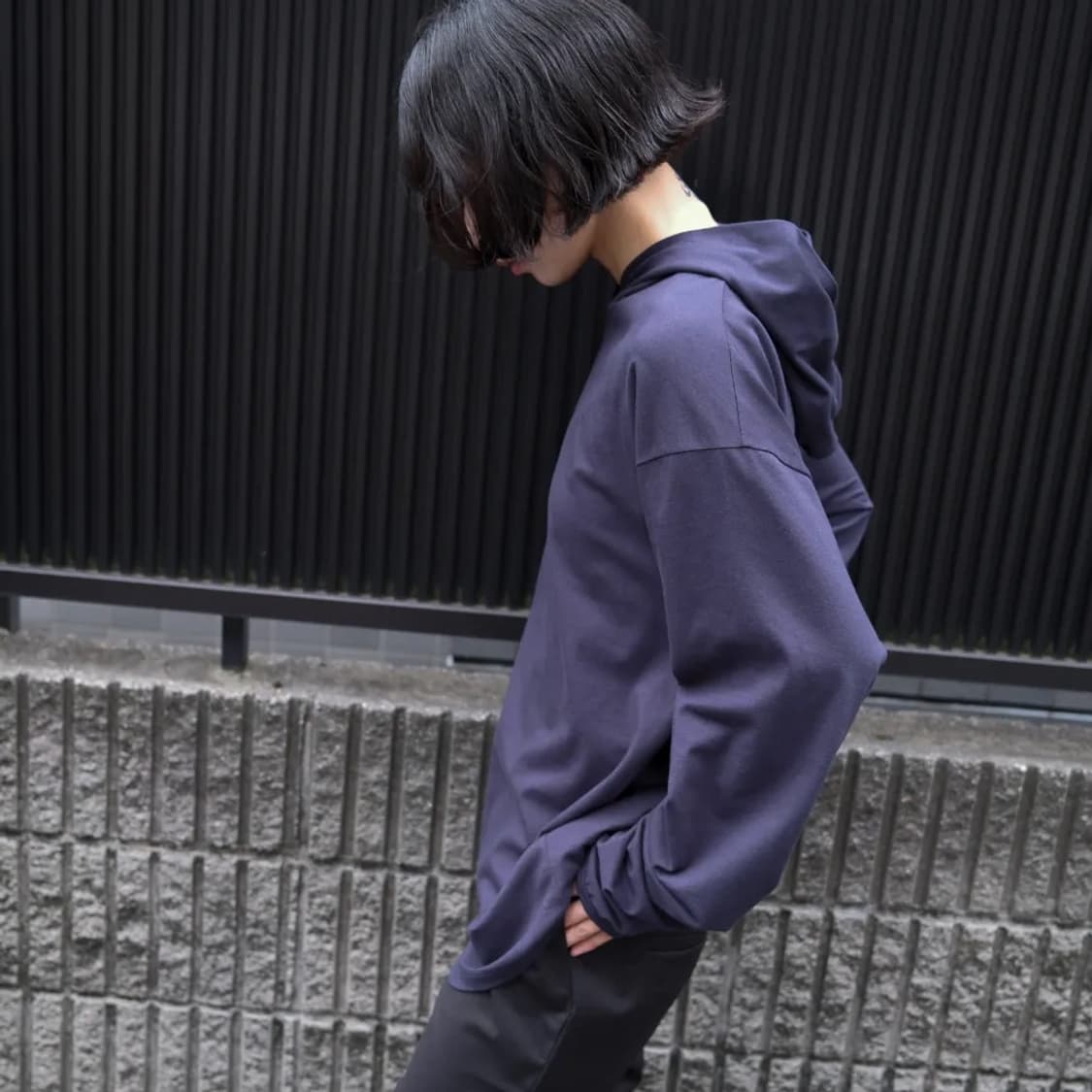 TAEY 태이 루즈 코튼 후디 티셔츠 후드티 상품이미지1