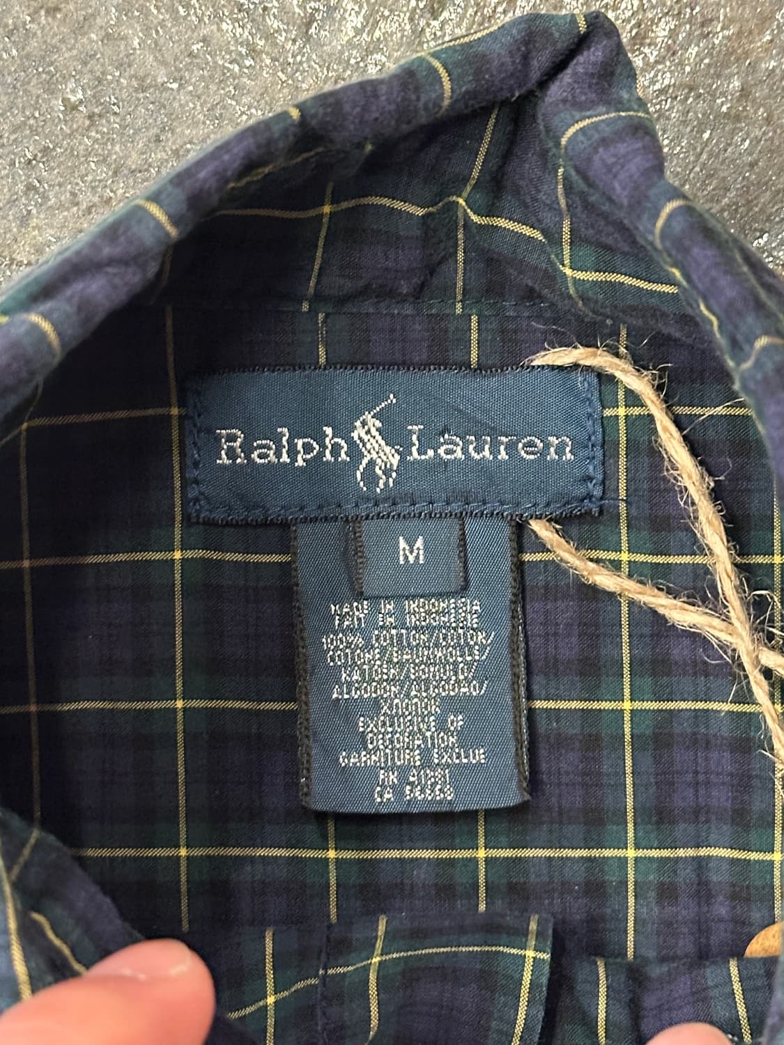 폴로 랄프로렌  체크 셔츠 M 상품이미지4