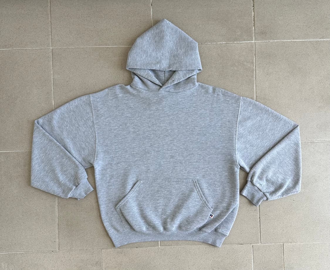 90s 빈티지 러셀 후드 그레이 L 상품이미지1
