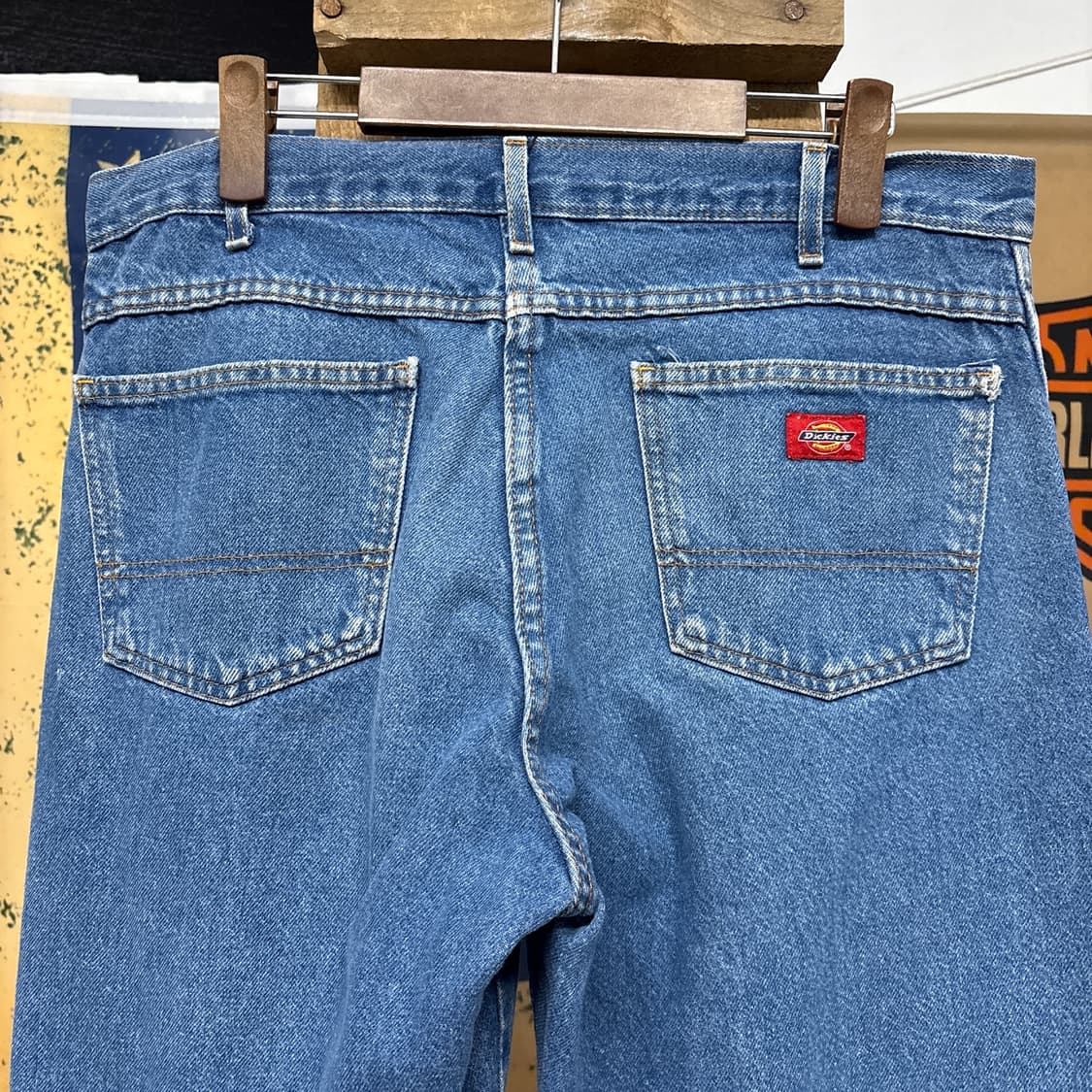 90s 디키즈 오리지널 빈티지워싱 루즈핏 워크 데님팬츠 N1038   상품이미지7