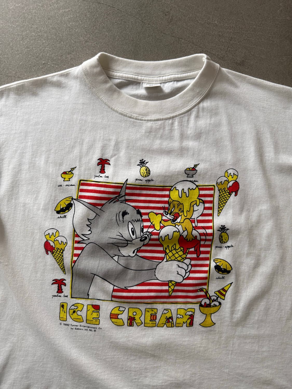 90s Tom & Jerry Ice Cream Cropped Tee 상품이미지2