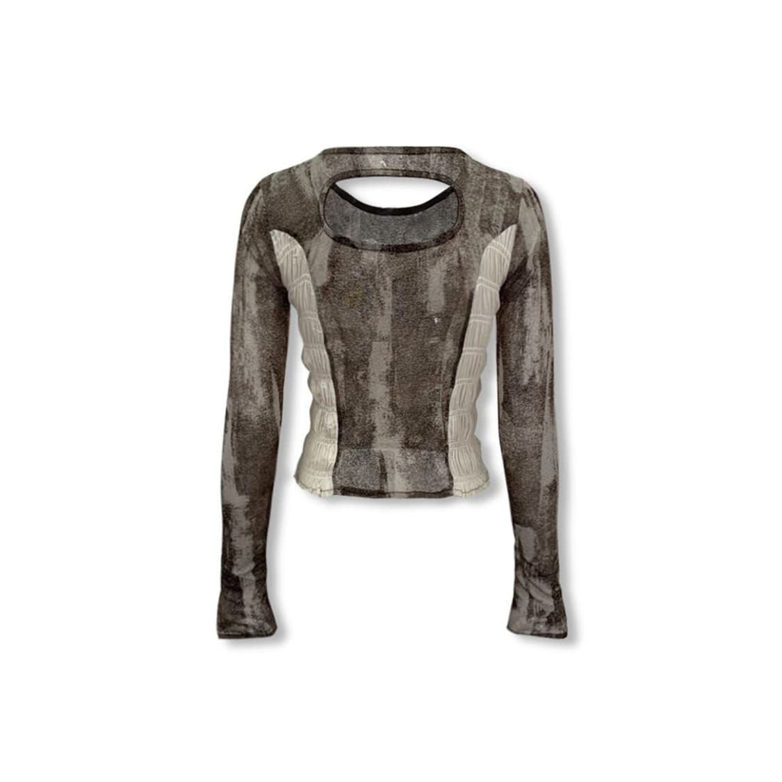 0104 excursive top - brown 상품이미지2