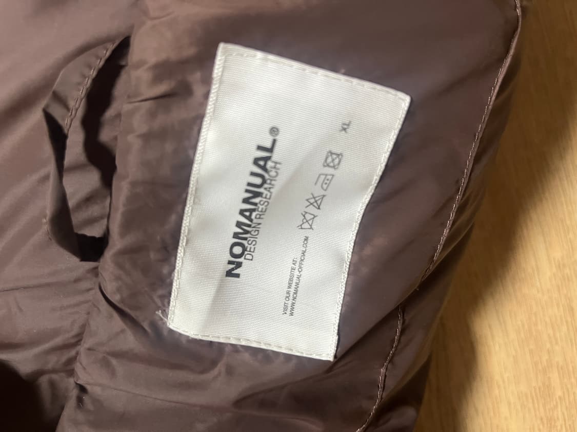 노매뉴얼 엘라 덕다운 숏패딩 브라운xl 상품이미지6