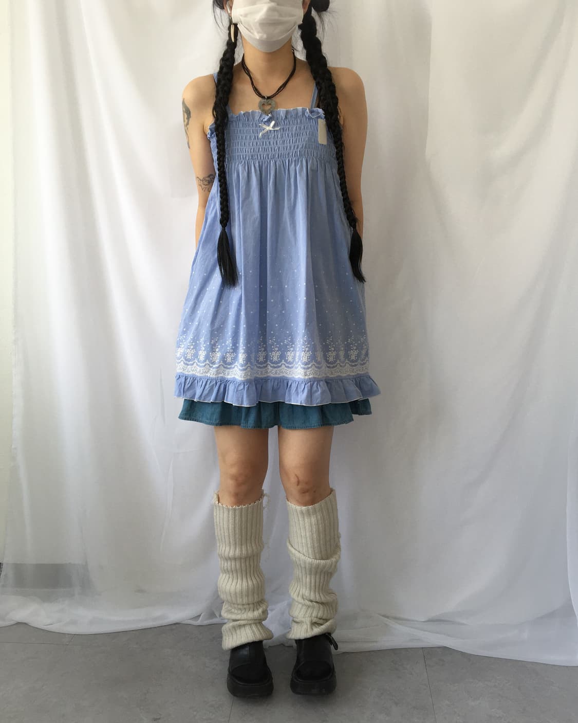 Printing pattern point sleeveless onepie 상품이미지1