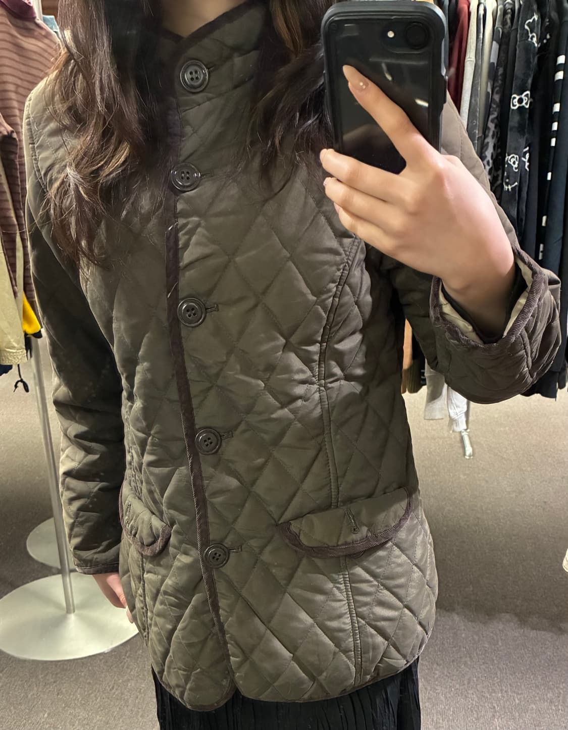 L)Japanese vintage 여성 퀼팅 야상 패딩 자켓 상품이미지1