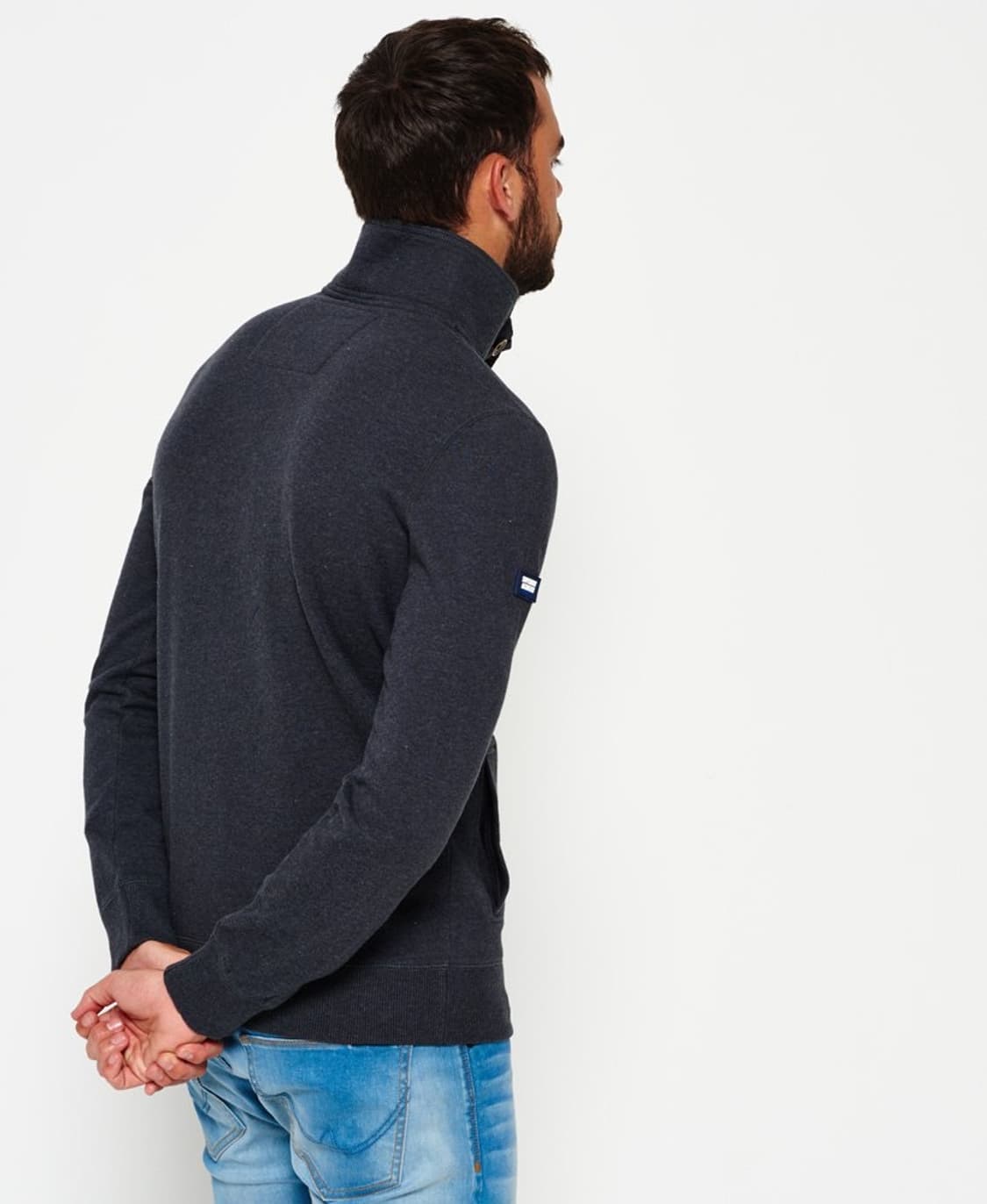 Superdry 슈퍼드라이 기모 반집업 니트 S 상품이미지3