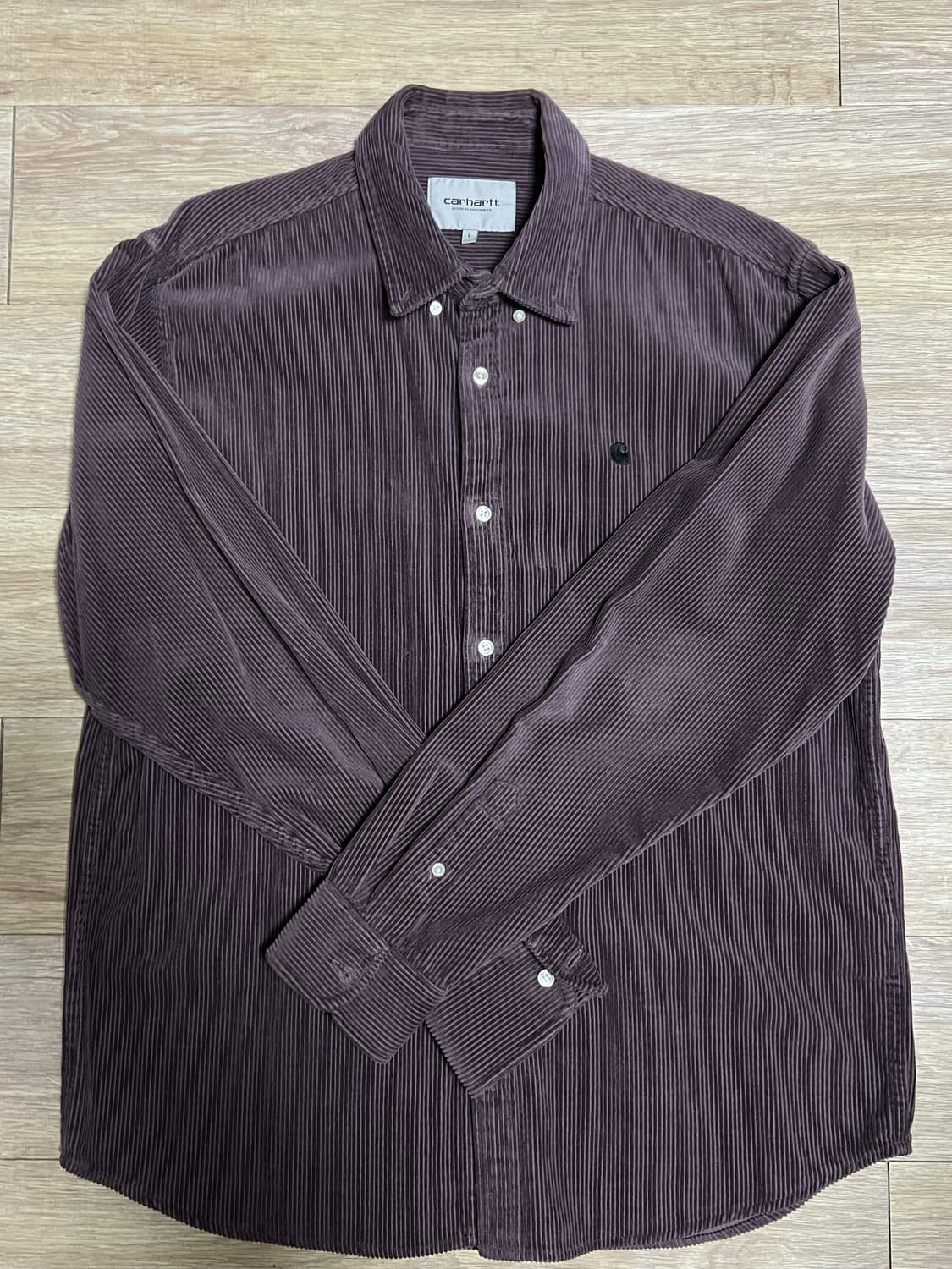 칼하트WIP 코듀로이 셔츠 퍼플 L 상품이미지3