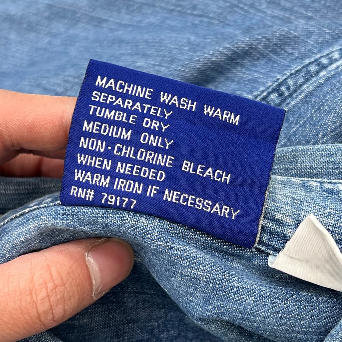 하드락 카페 자수 데님 셔츠 r3139 상품이미지8