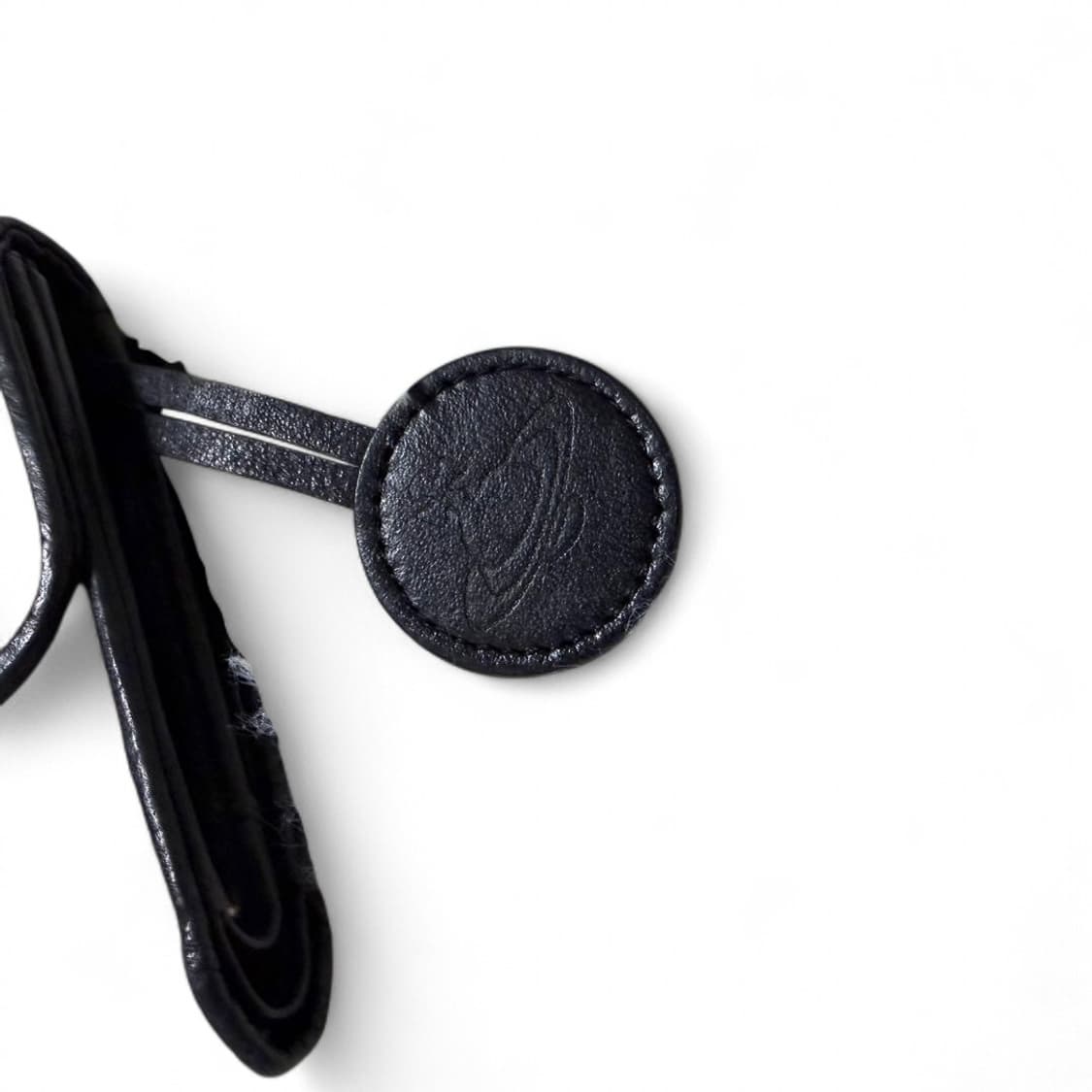 비비안 웨스트우드 오브로고 패턴 캔버스 트라이볼 지갑 상품이미지6