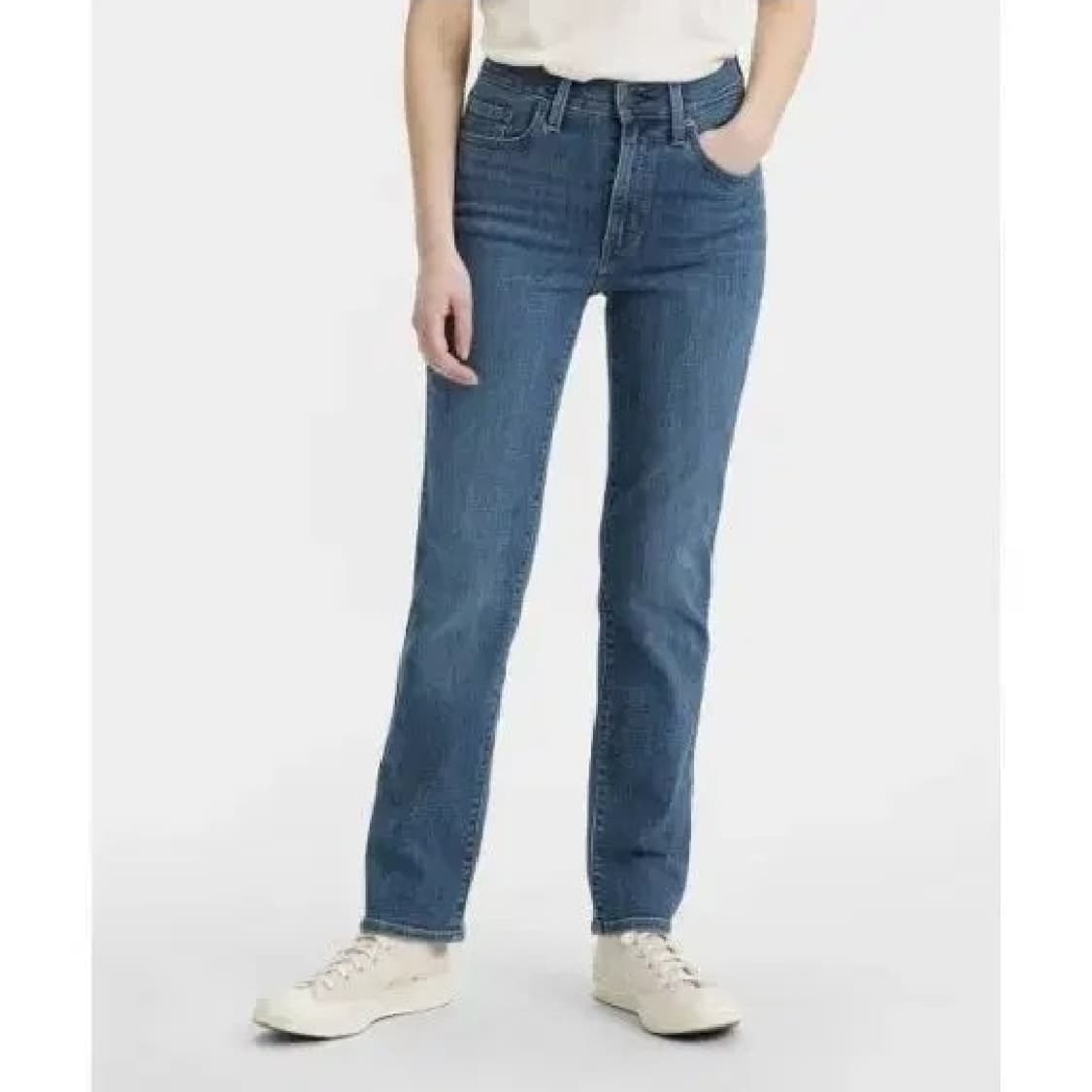 (28)여성 리바이스 하이라이즈 724 슬림 스트레이트 데님 팬츠  상품이미지1