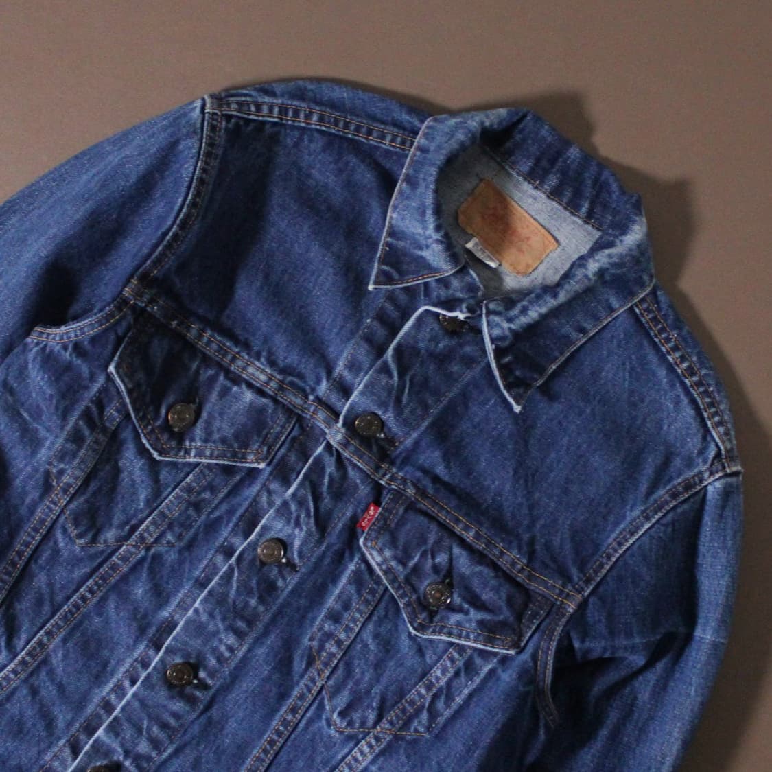 80s Levi’s 리바이스 진청 데님 트러커 자켓 L016 상품이미지3