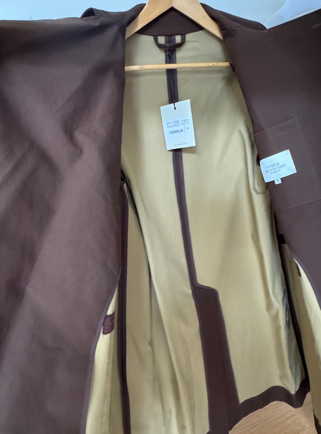 스튜디오니콜슨 델룸 본디드 더블 라펠 맥코트 M 상품이미지8